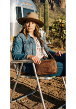 Load image into Gallery viewer, The Mesa crossbody in brown croc