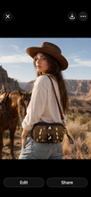 Load image into Gallery viewer, The Mesa Crossbody in Axis hide/ brown leather