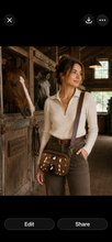 Load image into Gallery viewer, The Mesa Crossbody in Axis hide/ brown leather