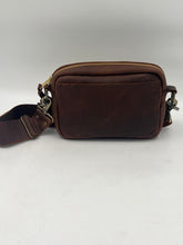 Load image into Gallery viewer, The Mesa Crossbody in Axis hide/ brown leather