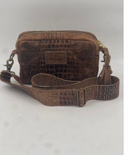 Load image into Gallery viewer, The Mesa crossbody in brown croc