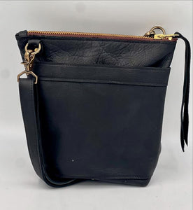 The Savannah Saddle Bag - Black Croc