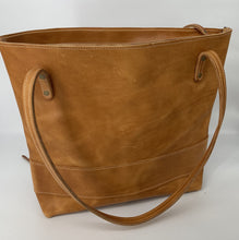 Load image into Gallery viewer, Large Portofino Classic Tan Leather Tote Bag