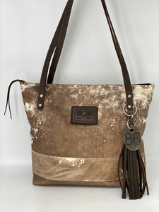 Large Vintage Leather Tote Bag