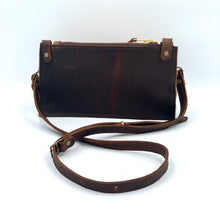 Load image into Gallery viewer, Small Axis Deer Hair-on-Hide Leather Crossbody / Clutch Flat Bag