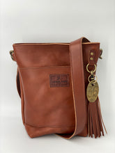 Load image into Gallery viewer, Small Wickett &amp; Craig Leather Cognac Bucket Bag