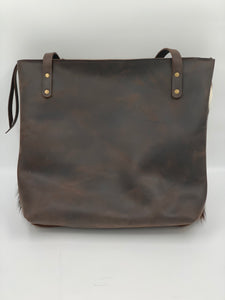 ONE OF A KIND - Large Hair-on-Hide Leather Tote Bag