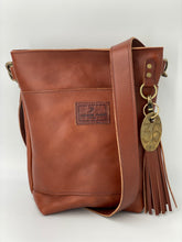 Load image into Gallery viewer, Small Wickett &amp; Craig Leather Cognac Bucket Bag