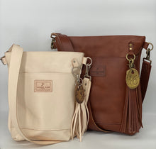 Load image into Gallery viewer, Small Natural Veg-Tan Leather Bucket Bag