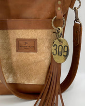 Load image into Gallery viewer, Carmel Palomino Hair-on-Hide Small Leather Bucket Bag