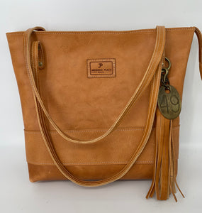Large Portofino Classic Tan Leather Tote Bag